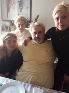 rosario marra con moglie e figlie