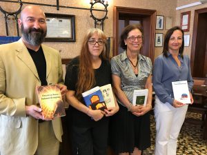 Ferdinando Minello, assessore alla cultura di Mogliano Veneto, Laura Pariani e Cristina Benussi, giurate, Giulia Russo Sindaco di Ricadi