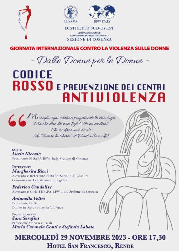 La Fidapa Di Cosenza Presenta Il Convegno “Dalle Donne Per Le Donne ...