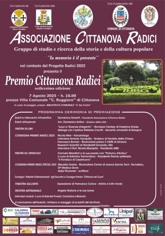 Si terrà il 7 agosto a Cittanova la Cerimonia di Premiazione della XVI ...